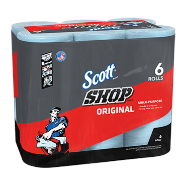 200 Wipes / POP-UP Box Kimberly-Clark Professional Shop Towels for Solvents & Heavy-Duty Jobs 39364 Scott Pro Grade Rags In A Box White 
