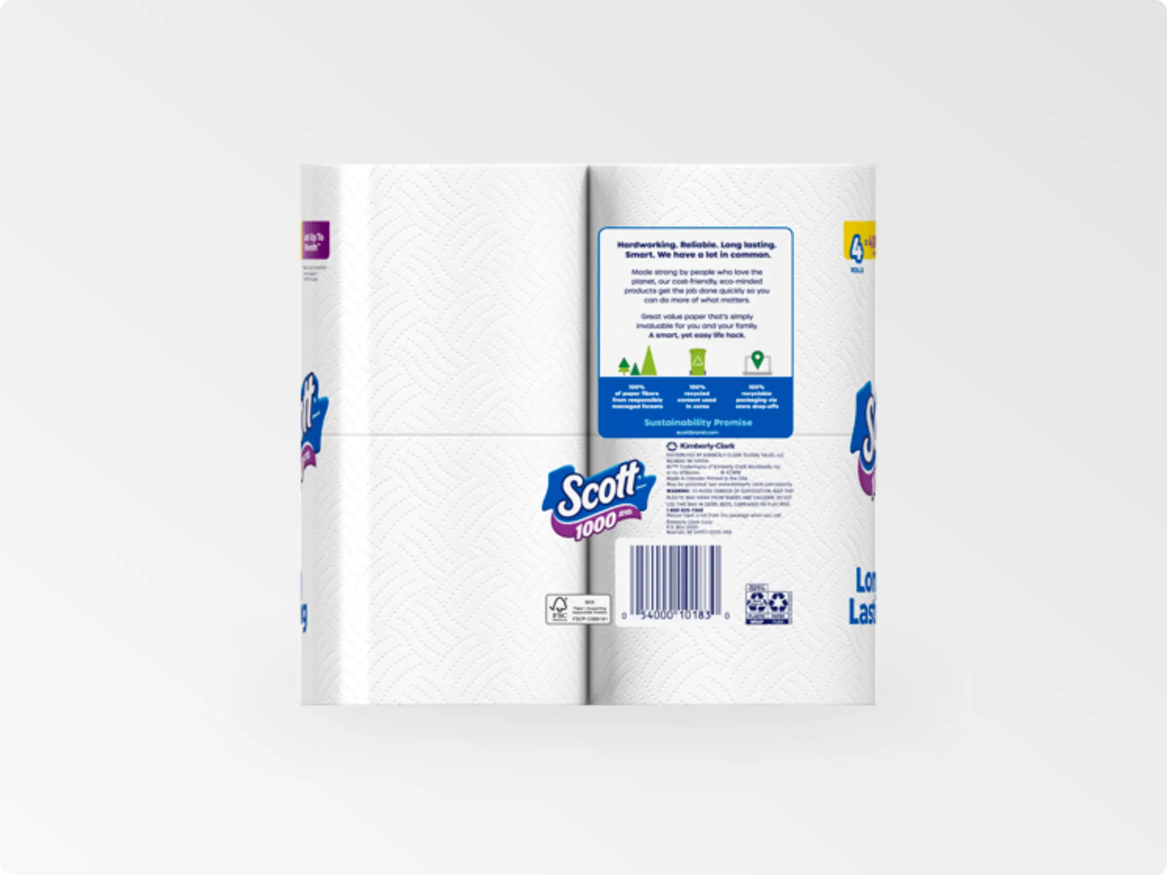 Scott® 1000 ángulo de la parte posterior del paquete