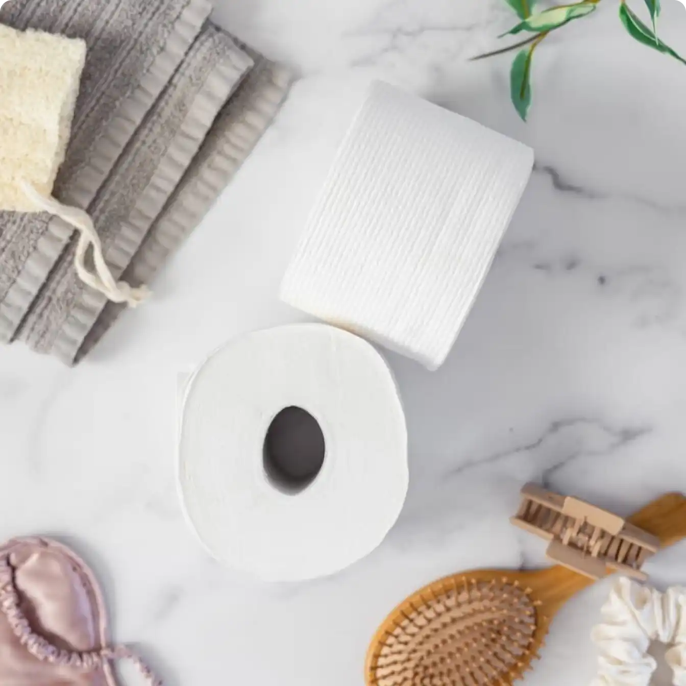 Rollos de papel higiénico en el baño