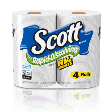 Scott® Rapid-Dissolving toilet paper made for RV's and Boats