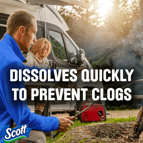 Scot Rapid Dissolve Quickly to prevent clogs