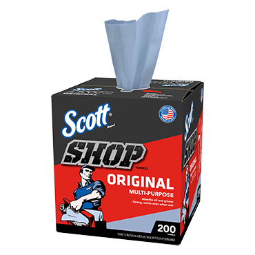 Pack of 10 Rolls Scott Multi Purpose Shop Towels for Hands and Cleanup Jobs 